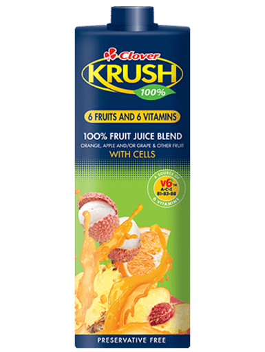 Picture of Clover Krush UHT 6 Fruits and 6 Vitamins - 1L