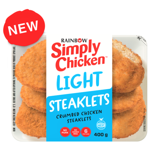 Picture of Rainbow Simply Chicken Light Steaklets 400g