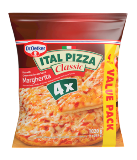 Picture of Ital Pizza Classic Margherita 4's x 255 g