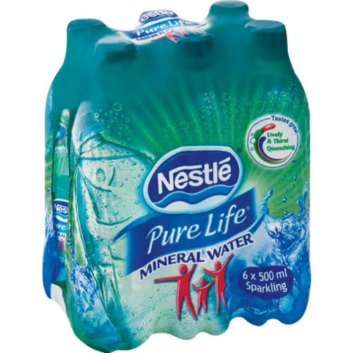 Picture of Nestle Pure Sparkling Natural Mineral Water 6 x 500ml